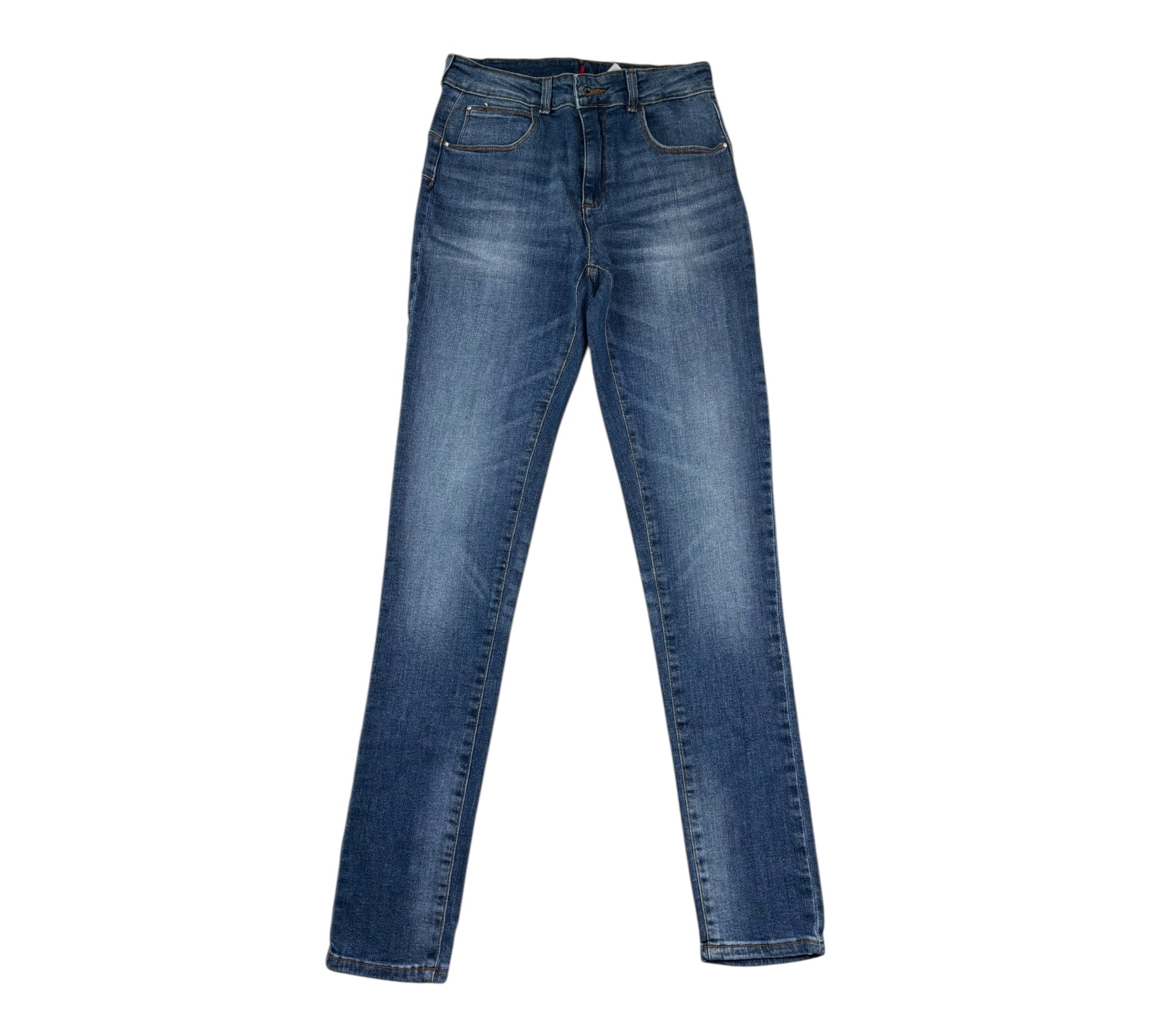 Liu Jo Jeans tinta unita con Girovita Regolabile Blu per Bambina GA3007 BLU LIU JO 