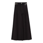 Liu Jo Pantalone tinta unita Modello Palazzo Nero per Bambina GA5057 NERO LIU JO 