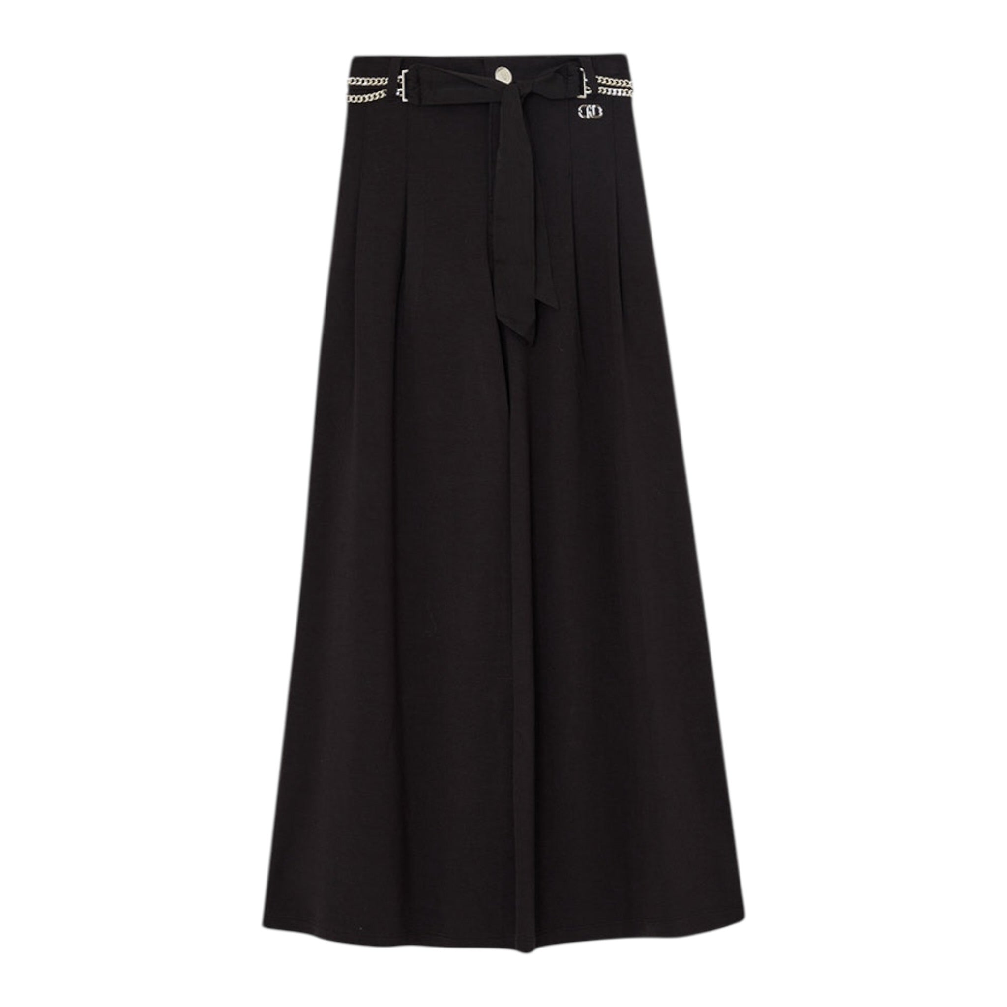 Liu Jo Pantalone tinta unita Modello Palazzo Nero per Bambina GA5057 NERO LIU JO 