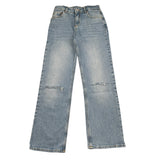 Liu Jo Jeans tinta unita con Girovita Regolabile Azzurro per Bambina GA5097 AZZURRO LIU JO 