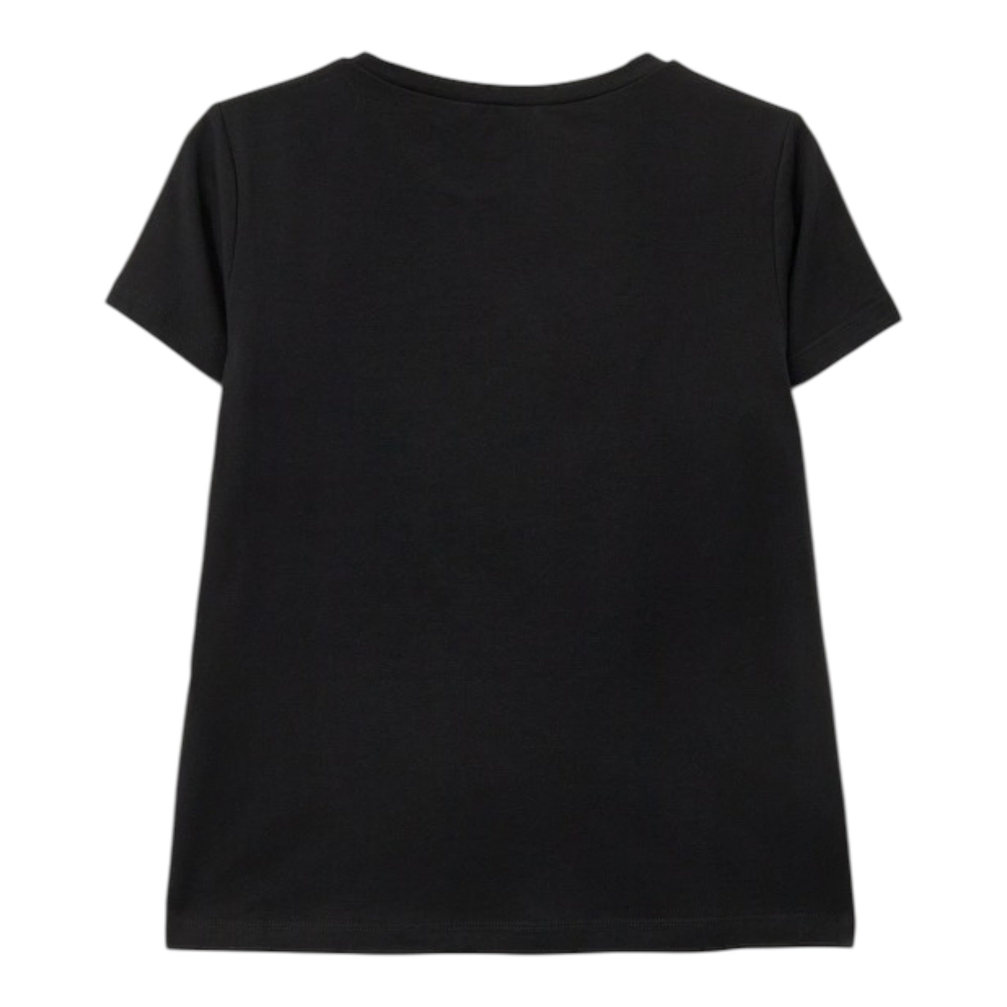 Liu Jo T-Shirt tinta unita con Stampa Nero per Bambina GA5119 NERO LIU JO 