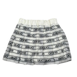 Liu Jo Gonna tinta unita con Loghi Bianco per Bambina GA5193 BIANCO LIU JO 
