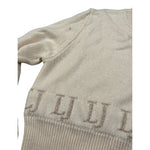 Liu Jo Maglia Girocollo tinta unita con Logo Panna per Bambina GF3098 PANNA LIU JO 
