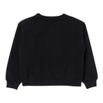 Liu Jo Felpa Chiusa Girocollo tinta unita con Logo Nero per Bambina GF3179 NERO LIU JO 