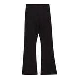 Liu Jo Leggins tinta unita Modello A Zampa Nero per Bambina GF4037 NERO LIU JO 