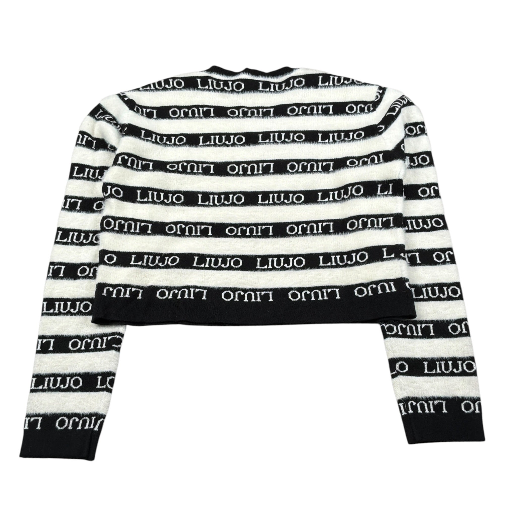 Liu Jo Maglia Girocollo Bicolore con Logo Bianco/Nero per Bambina GF4135 BIANCO/NERO LIU JO 
