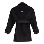 Liu Jo Cappotto tinta unita con Cintura Nero per Bambina GF4171 NERO LIU JO 