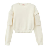 Liu Jo Maglia Girocollo tinta unita Panna per Bambina GF4215 PANNA LIU JO 