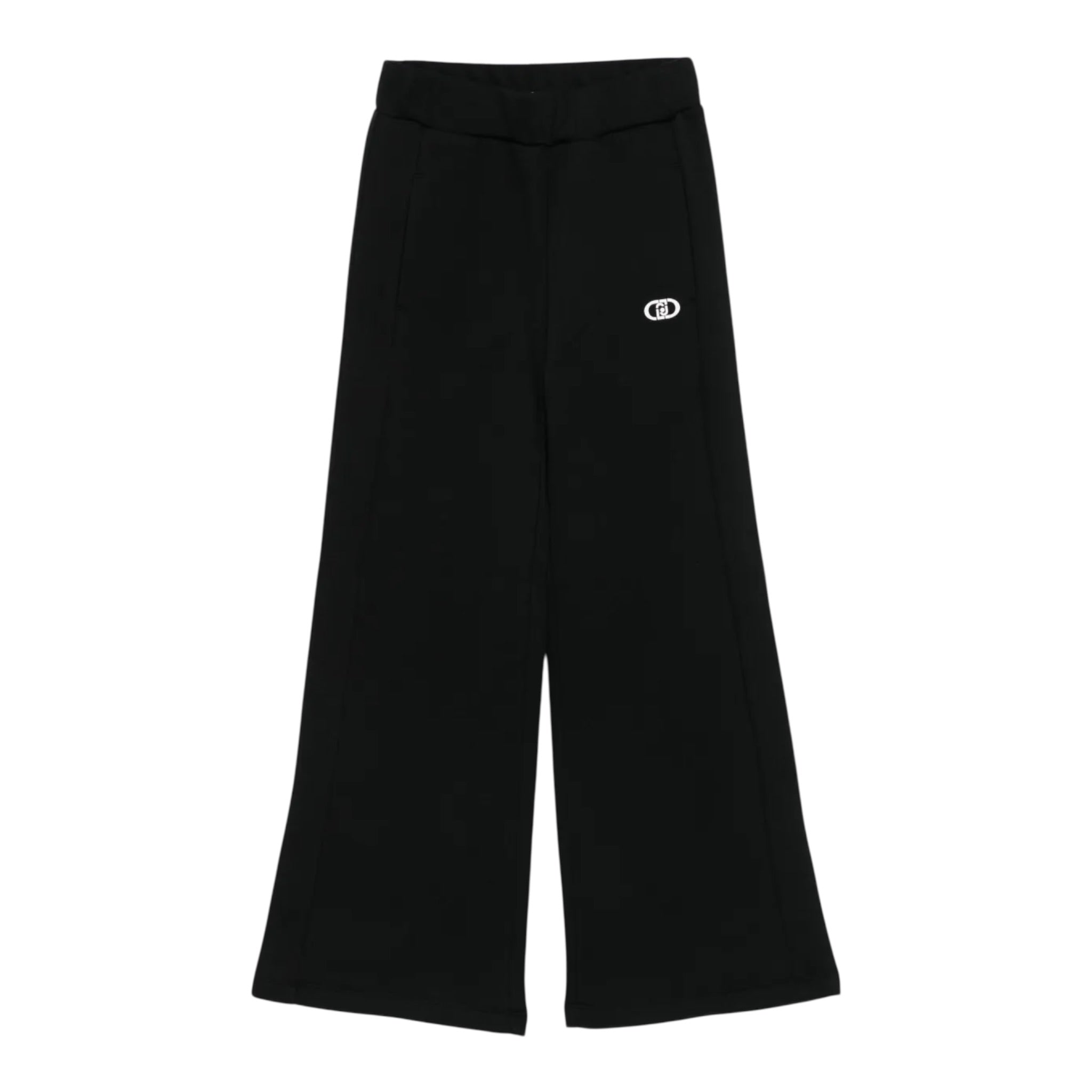 Liu Jo Pantalone tinta unita Modello A Palazzo Nero per Bambina GF5005 NERO LIU JO 