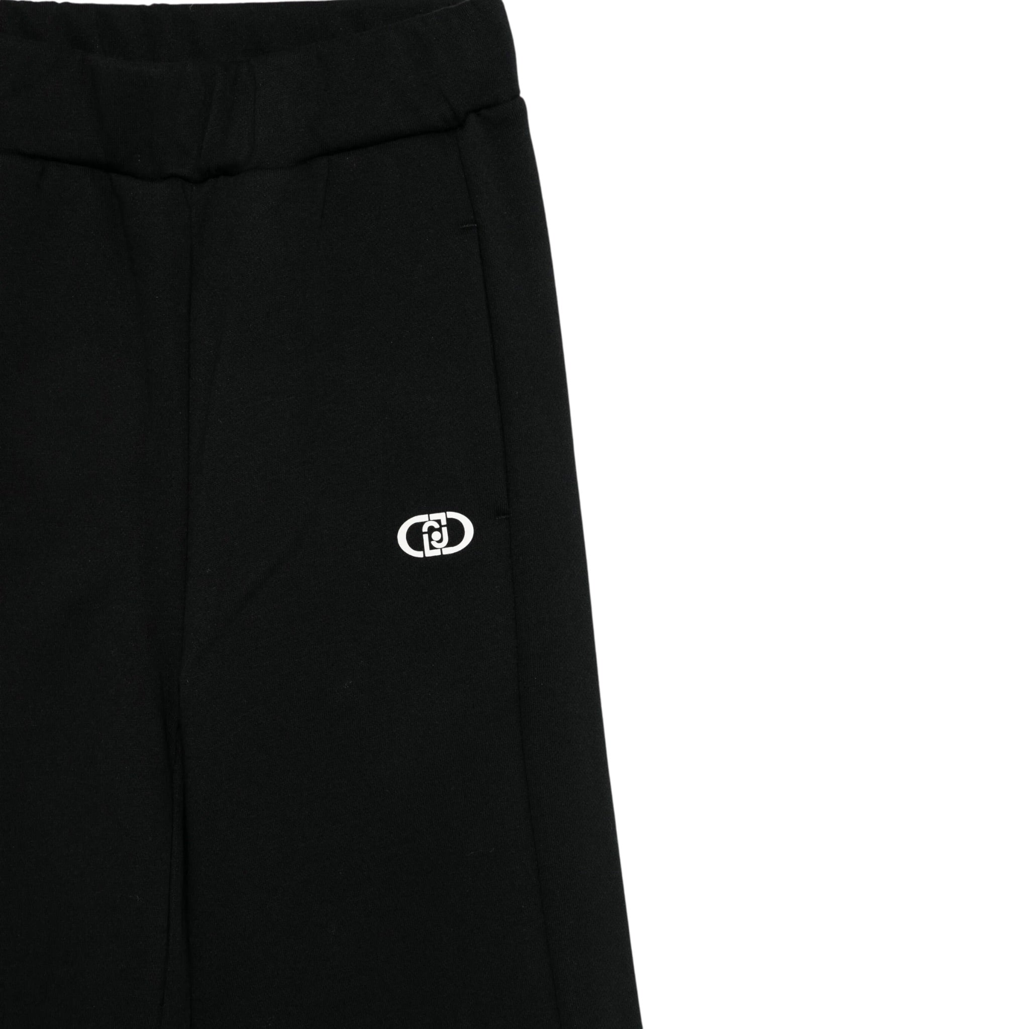 Liu Jo Pantalone tinta unita Modello A Palazzo Nero per Bambina GF5005X NERO LIU JO 