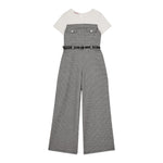 Liu Jo Tuta Intera Mezza Manica Bicolore Bianco/Nero per Bambina GF5007 BIANCO/NERO LIU JO 