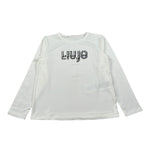 Liu Jo Shirt Girocollo tinta unita con Stampa Bianco per Bambina GF5008XXX BIANCO LIU JO 
