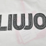 Liu Jo Shirt Girocollo tinta unita con Brillantini Bianco per Bambina GF5011X BIANCO LIU JO 