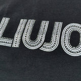 Liu Jo Shirt Girocollo tinta unita con Brillantini Nero per Bambina GF5011X NERO LIU JO 
