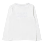 Liu Jo Shirt Girocollo tinta unita con Brillantini Bianco per Bambina GF5011XX BIANCO LIU JO 