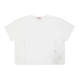 Liu Jo T-Shirt Girocollo tinta unita con Applicazioni Bianco per Bambina GF5012 BIANCO LIU JO 
