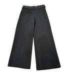 Liu Jo Pantalone tinta unita Modello Palazzo Nero per Bambina GF5023 NERO LIU JO 
