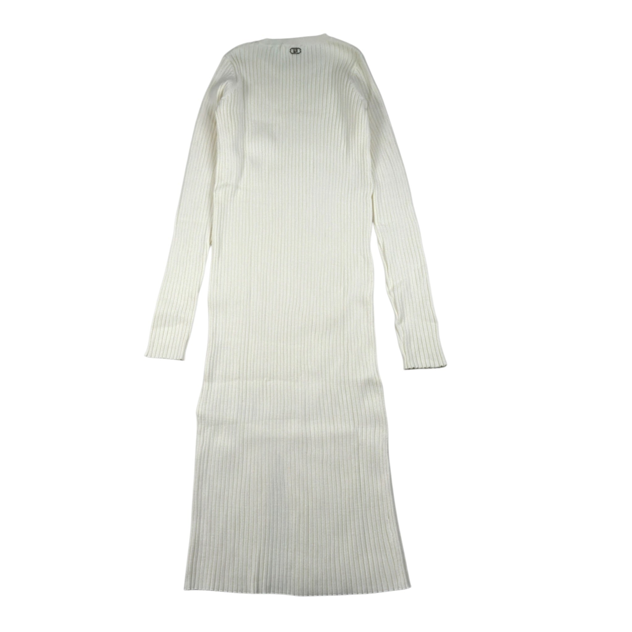 Liu Jo Abito Manica Lunga tinta unita con Logo Panna per Bambina GF5025 PANNA LIU JO 