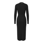 Liu Jo Abito Manica Lunga tinta unita con Logo Nero per Bambina GF5025XX NERO LIU JO 