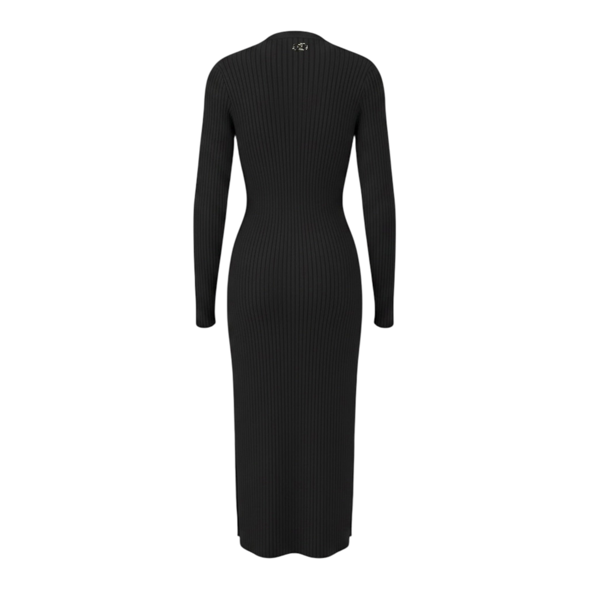 Liu Jo Abito Manica Lunga tinta unita con Logo Nero per Bambina GF5025XX NERO LIU JO 