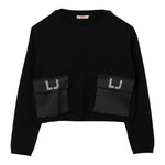 Liu Jo Maglia Girocollo tinta unita Nero per Bambina GF5026X NERO LIU JO 