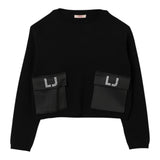 Liu Jo Maglia Girocollo tinta unita Nero per Bambina GF5026X NERO LIU JO 