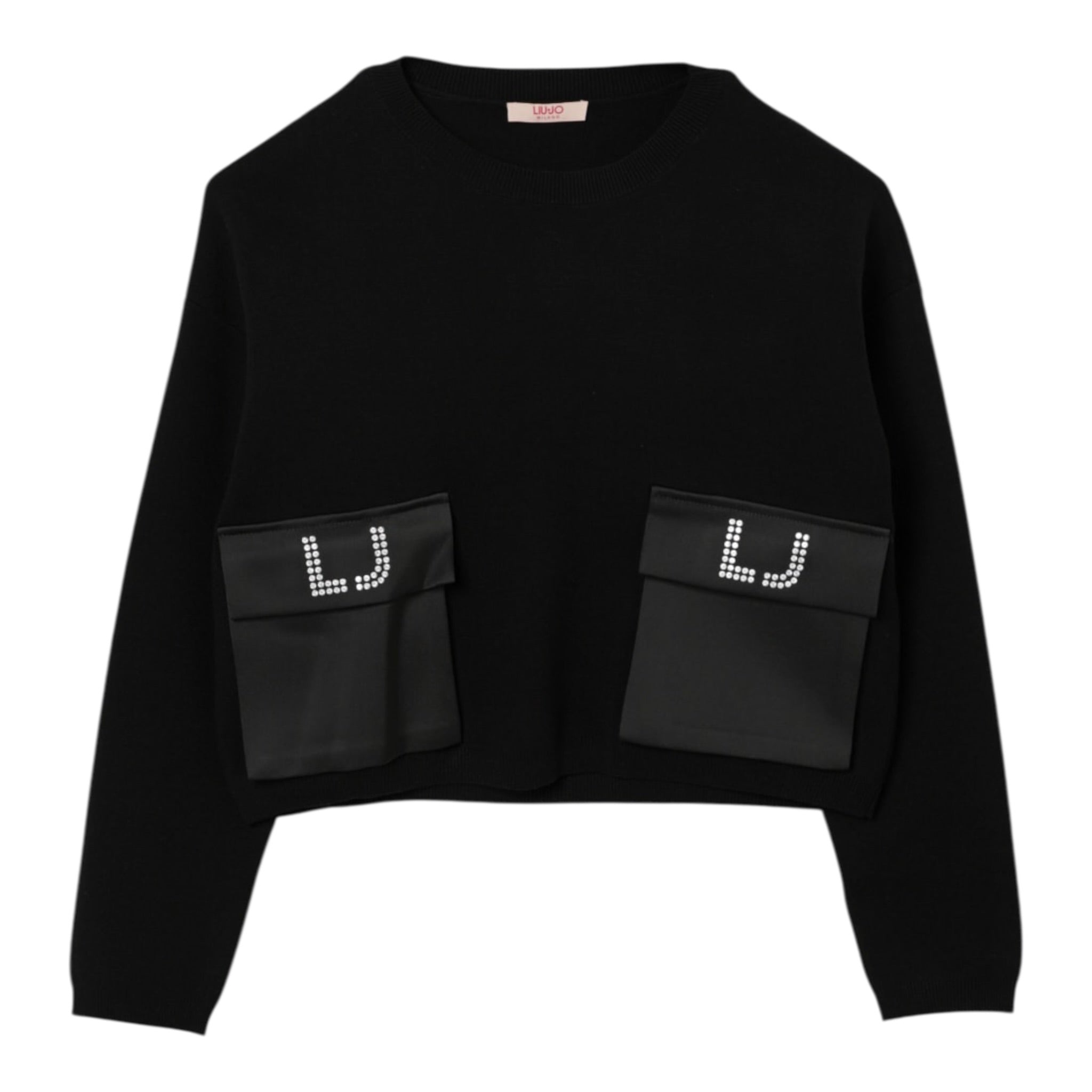 Liu Jo Maglia Girocollo tinta unita Nero per Bambina GF5026X NERO LIU JO 