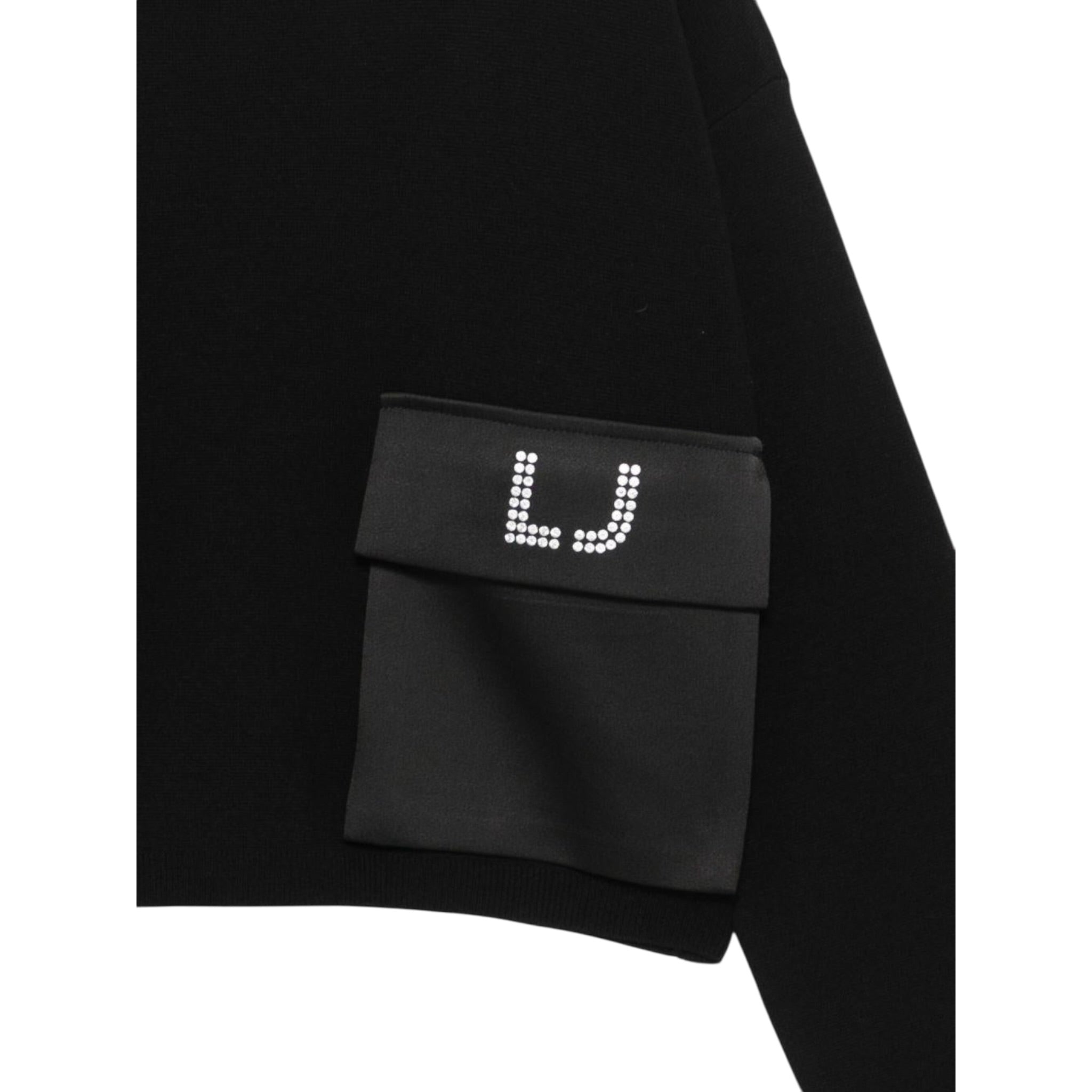 Liu Jo Maglia Girocollo tinta unita Nero per Bambina GF5026XXX NERO LIU JO 