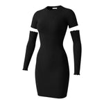 Liu Jo Abito Mezza Manica tinta unita con Manicotti Nero per Bambina GF5028XX NERO LIU JO 