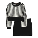 Liu Jo Completo 2 Pezzi Maglia-Gonna Bianco/Nero per Bambina GF5032XXX BIANCO/NERO LIU JO 
