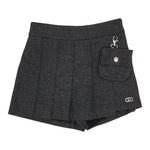 Liu Jo Short tinta unita con Elastico In Vita Grigio per Bambina GF5048 GRIGIO LIU JO 