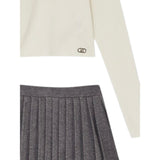 Liu Jo Completo 2Pz Maglia-Gonna Panna per Bambina GF5063 PANNA LIU JO 