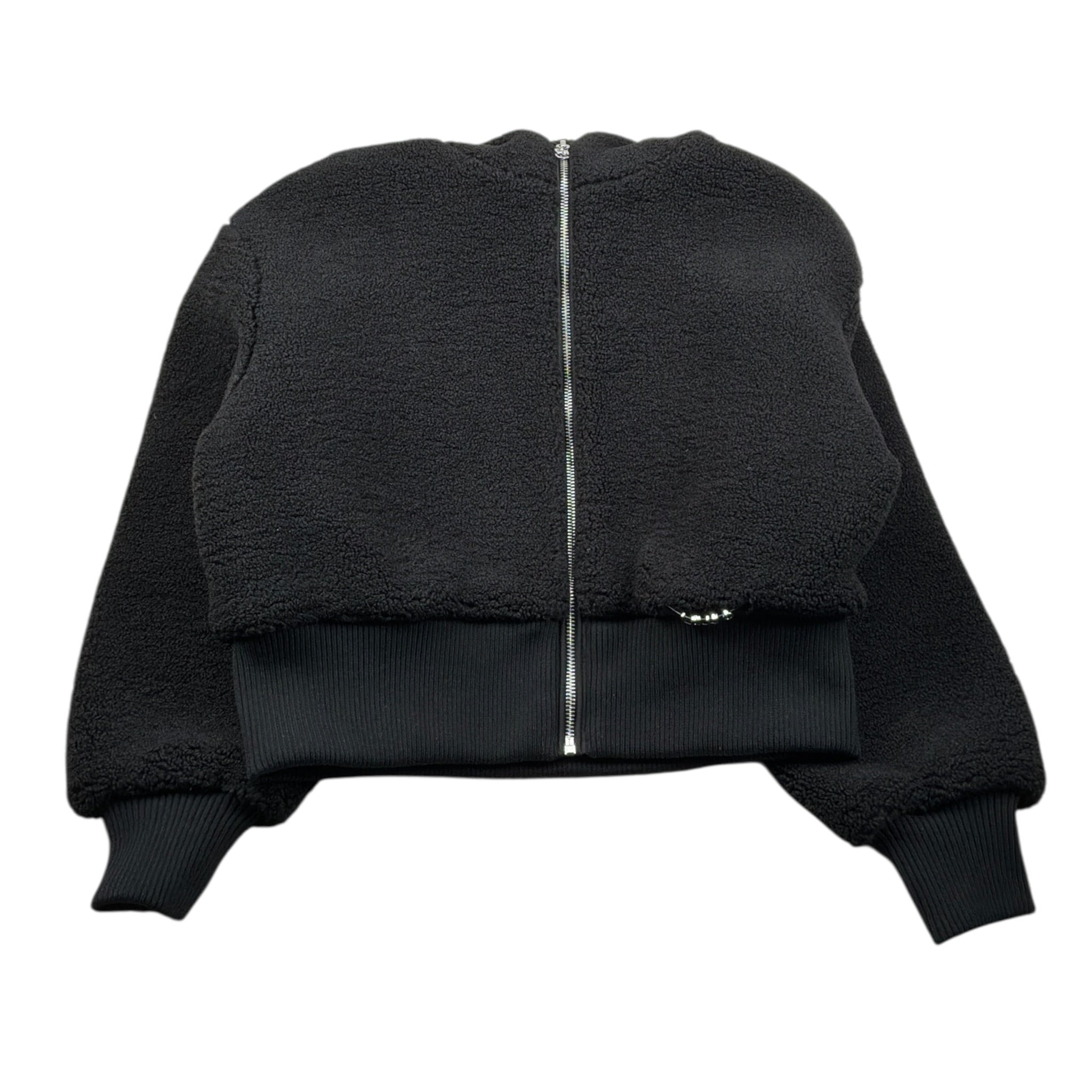 Liu Jo Felpa tinta unita Teddy con Cappuccio Nero per Bambina GF5066 NERO LIU JO 