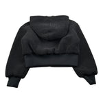 Liu Jo Felpa tinta unita Teddy con Cappuccio Nero per Bambina GF5066 NERO LIU JO 