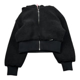 Liu Jo Felpa tinta unita Teddy con Cappuccio Nero per Bambina GF5066X NERO LIU JO 
