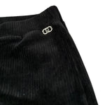 Liu Jo Pantalone tinta unita In Velluto Nero per Bambina GF5072 NERO LIU JO 