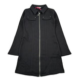 Liu Jo Abito Felpa tinta unita con Zip Nero per Bambina GF5073X NERO LIU JO 