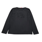 Liu Jo Shirt Girocollo tinta unita con Brillantini Nero per Bambina GF5080X NERO LIU JO 