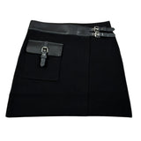 Liu Jo Gonna tinta unita con Elastico In Vita Nero per Bambina GF5084 NERO LIU JO 