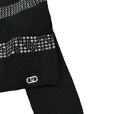 Liu Jo Maglia Girocollo tinta unita con Applicazioni Nero per Bambina GF5088X NERO LIU JO 