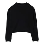 Liu Jo Maglia Girocollo tinta unita con Logo Nero per Bambina GF5089X NERO LIU JO 