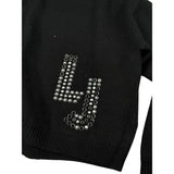Liu Jo Maglia Girocollo tinta unita con Logo Nero per Bambina GF5089X NERO LIU JO 
