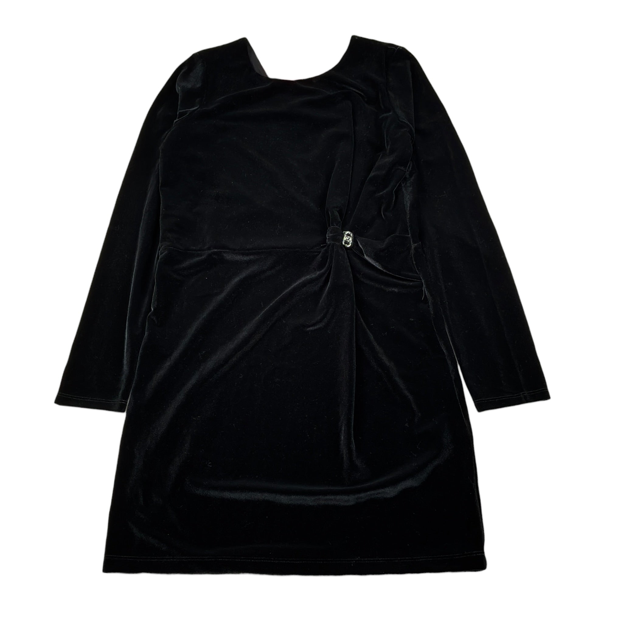 Liu Jo Abito In Velluto tinta unita Manica Lunga Nero per Bambina GF5091 NERO LIU JO 