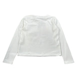 Liu Jo Shirt Girocollo tinta unita con Brillantini Bianco per Bambina GF5108X BIANCO LIU JO 