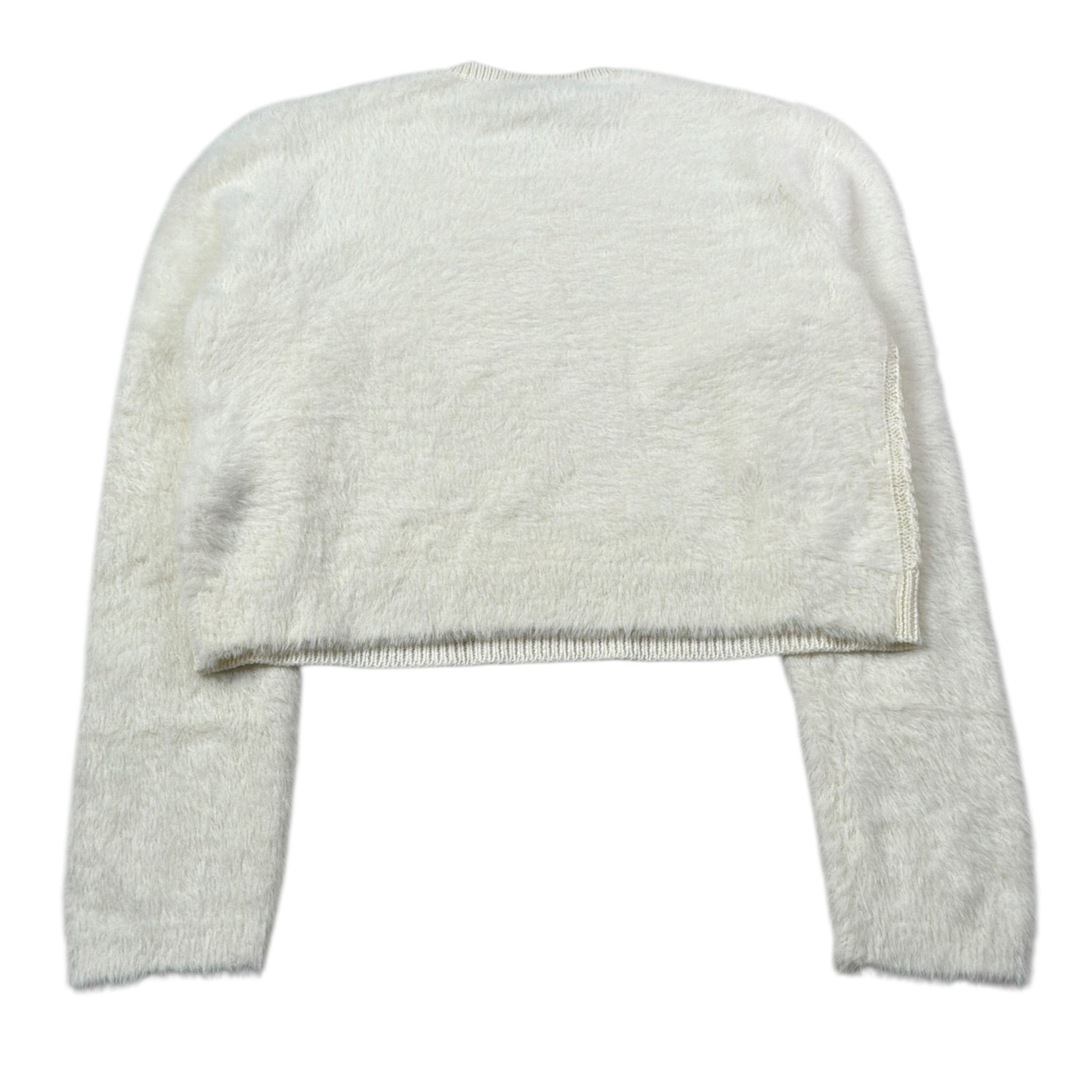 Liu Jo Maglia Girocollo tinta unita con Logo Panna per Bambina GF5114 PANNA LIU JO 