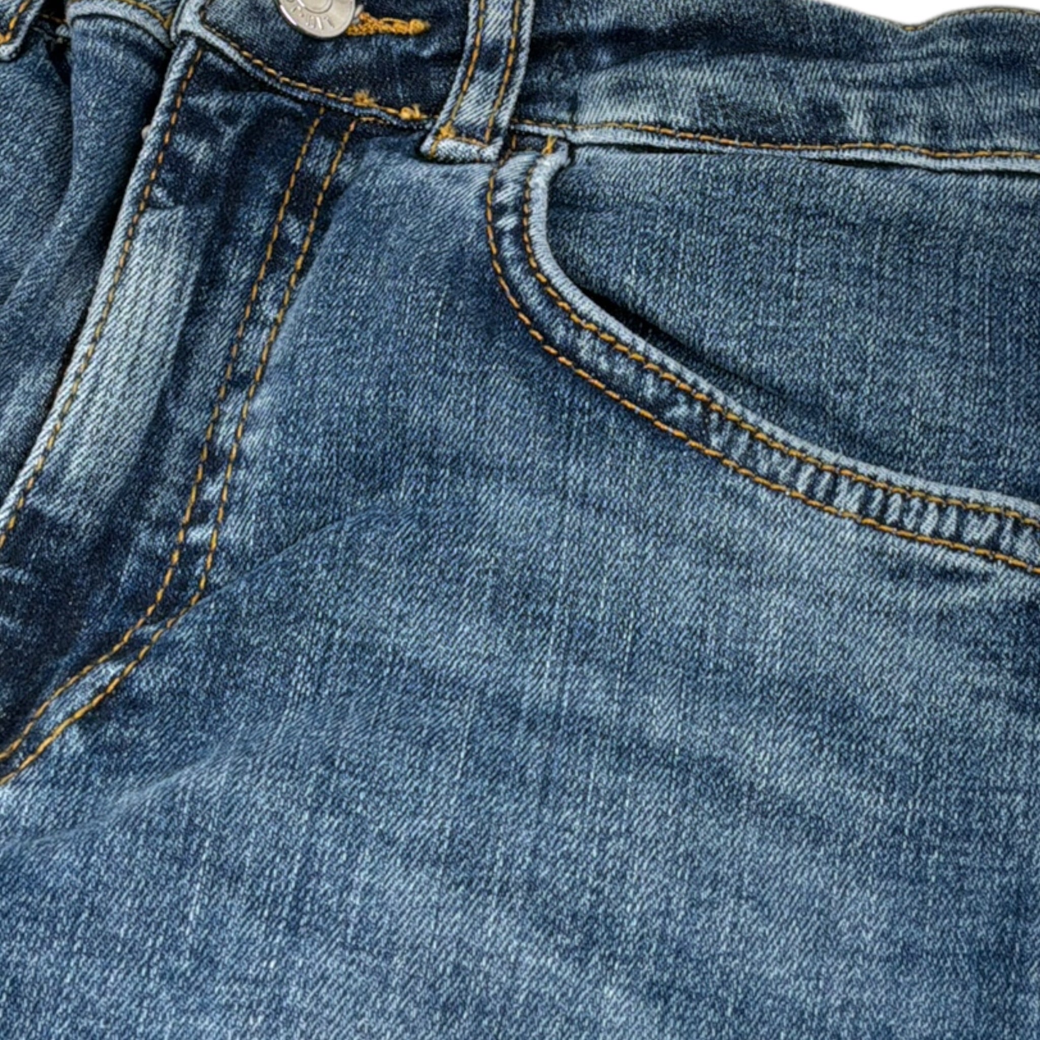 Liu Jo Jeans tinta unita con Girovita Regolabile Blu per Bambina GF5117 BLU LIU JO 