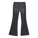 Liu Jo Jeans tinta unita Modello A Zampa Grigio per Bambina GF5120 GRIGIO LIU JO 