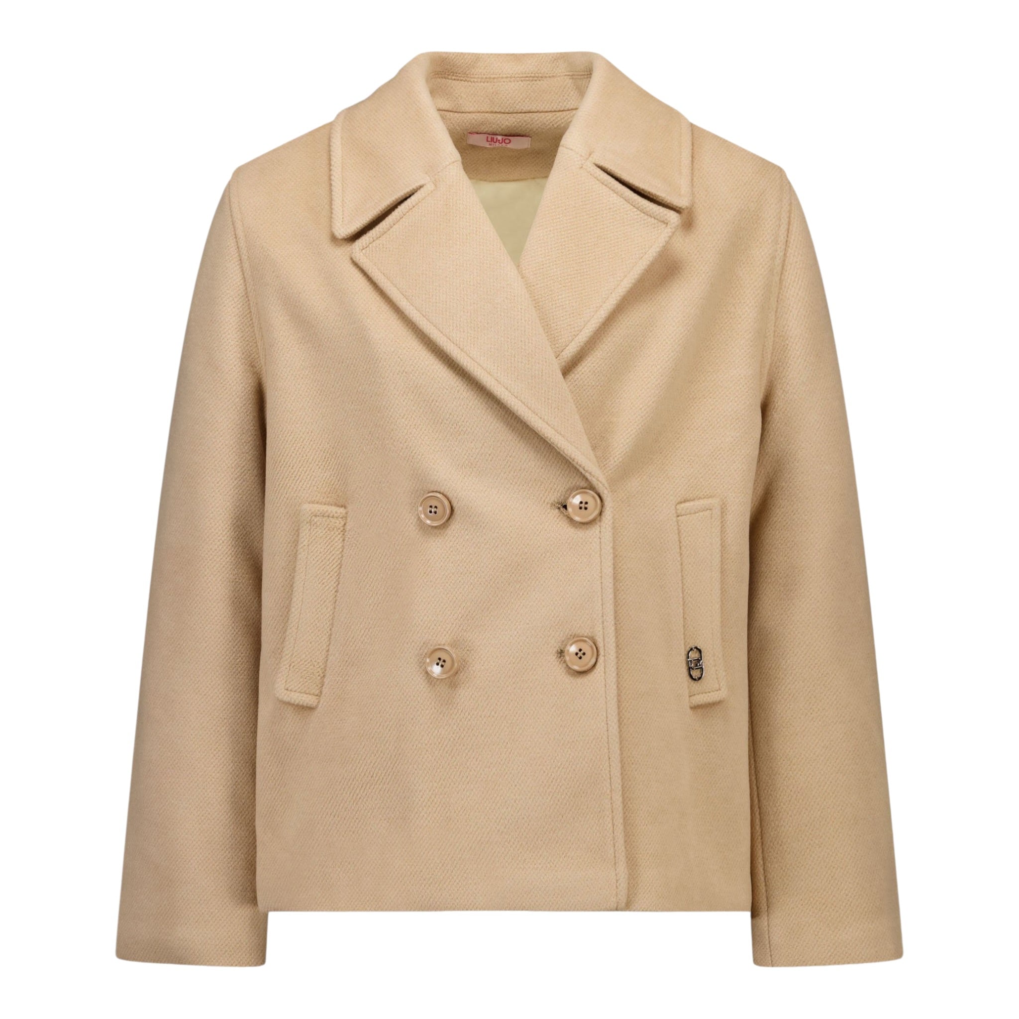 Liu Jo Cappotto tinta unita con Bottoni Beige per Bambina GF5133X BEIGE LIU JO 