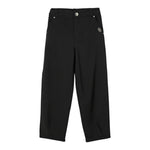 Liu Jo Pantalone tinta unita con Elastico In Vita Nero per Bambina GF5136 NERO LIU JO 