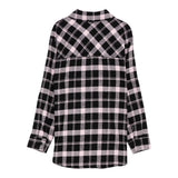 Liu Jo Camicia Manica Lunga Fantasia Quadri Nero per Bambina GF5137X NERO LIU JO 